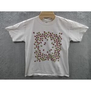 Vintage 90s Human-I Tees Ladybugs Peace Sign Front Back Graphic Large T-shirt